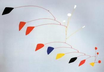 Four White at Forty-Five by 
																	Alexander Calder
