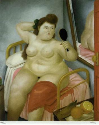 La toilette by 
																	Fernando Botero