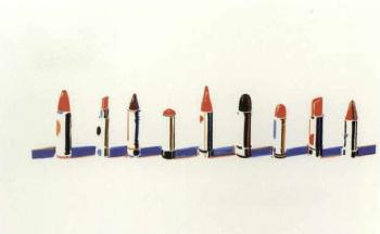 Lipstick rows by 
																	Wayne Thiebaud