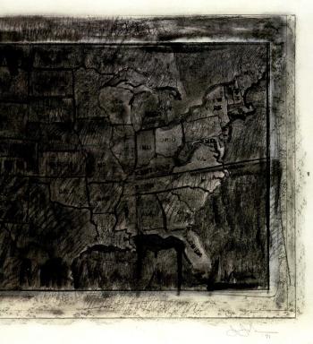 Map by 
																			Jasper Johns