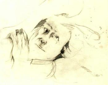 Study of a man reclining by 
																	Larry Rivers