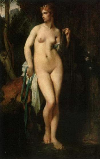 Diana bathing by 
																	Pierre Uselding