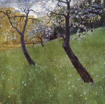 Orchard in Springtime by 
																	Hugo Baar