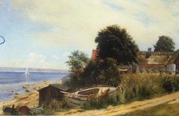 House by the sea by 
																	August Haerning