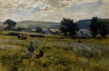 Friends in the meadow by 
																	Arthur Anderson Hague
