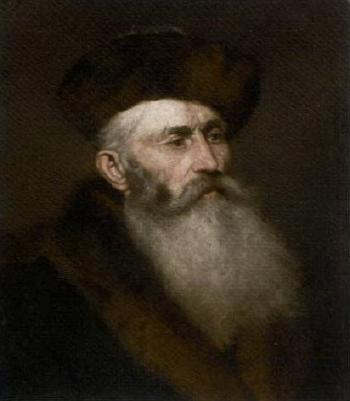 Portrait of a bearded gentleman in a fur jacket by 
																	Nikolai Alexandrovich Yaroshenko