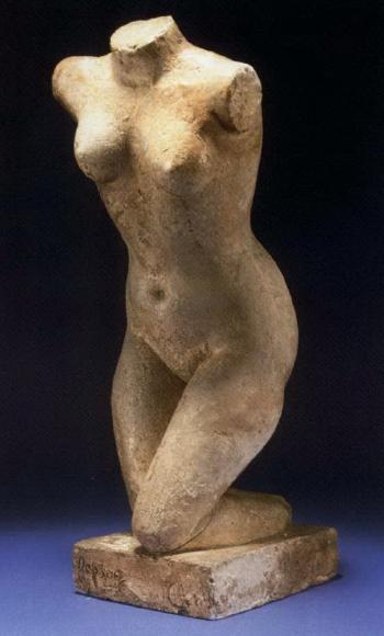 Female torso by 
																	Frank Dobson