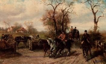 Fording the brook. Returning from the market by 
																	R Ugard
