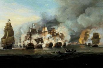 Battle of Trafalgar by 
																	Edgar S Nucum
