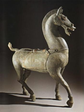 Striding horse by 
																	 Han Dynasty