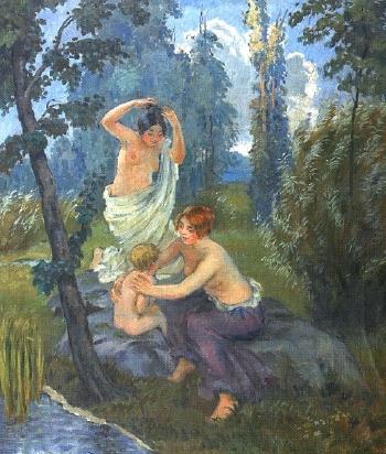 Bathing by 
																	Rudolf Vejrych
