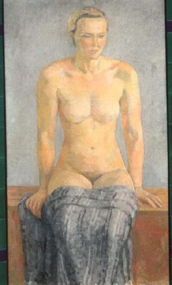 Female nude, sitting by 
																	Walter Gamerith