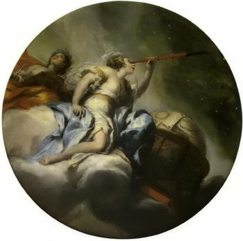 Allegory of astronomy and liberal arts by 
																	Johann Michael Rottmayr