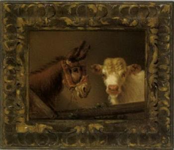 Animal studies of donkey and cow by 
																	Giuseppe Tucci