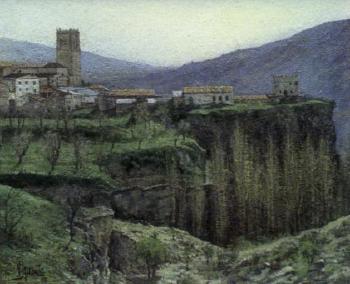 Landscape at Priego, Cuenca by 
																	Carlos Aguado