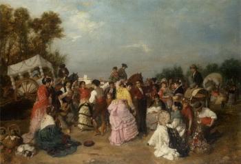 Party in Torrijos by 
																	Manuel Cabral y Aguado