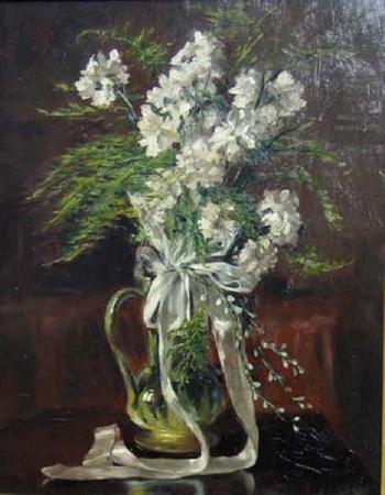 Vase of flowers by 
																	Aladar E Illes