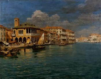 Venetian view by 
																	Zaccaria Dal Bo