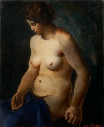Study of nude by 
																	Achille Funi