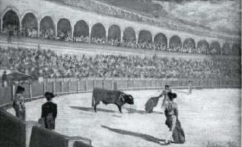 Spanish bull fight by 
																	Waldemar Ahden