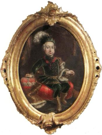 Portrait possibly of child of Maria Theresia by 
																	Franz Joseph Guldin