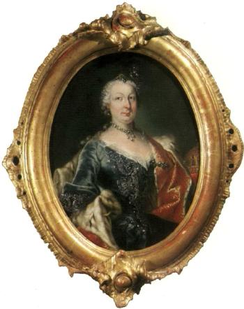 Portrait of Maria Theresia as Queen of Hungary by 
																	Franz Joseph Guldin