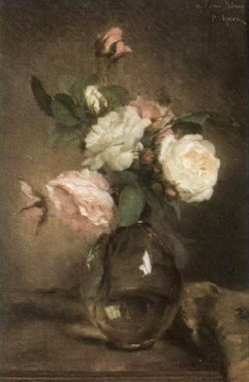 Still life of roses by 
																	Paul Claude Jance