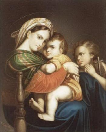 Madonna della Sedia by 
																	Marcel Johann von Zadorecki