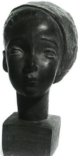 Head of a girl by 
																	Aharon Priver