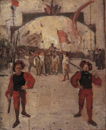 March of the Schwinger by 
																	Ferdinand Hodler
