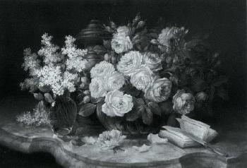 Still life with flowers by 
																	Eugène Calmant