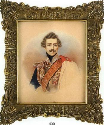 Carl Prinz von Bayern in uniform by 
																	Eduard de Ron