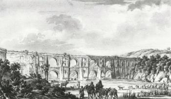Vue du grand aqueduc de Constantinople by 
																	Jan Baptist Kamsetzer