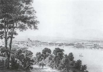 Vue de Geneve depuis Cologni by 
																	Louis Samuel Carrard