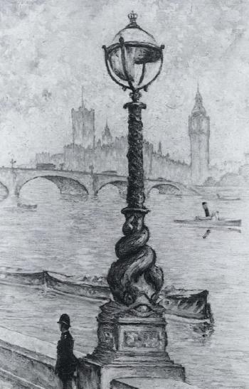 View of Westminster by 
																	Hermann Israel Fechenbach