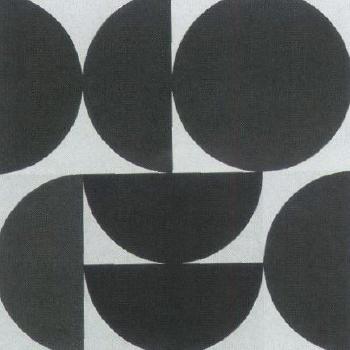 Deux demi circles noirs by 
																	Denis Juneau