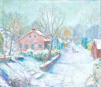 House in winter, Lumberville by 
																	Paul A Pusecker