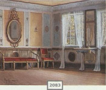 Interior from Liselund by 
																	Anna Rosenkrantz
