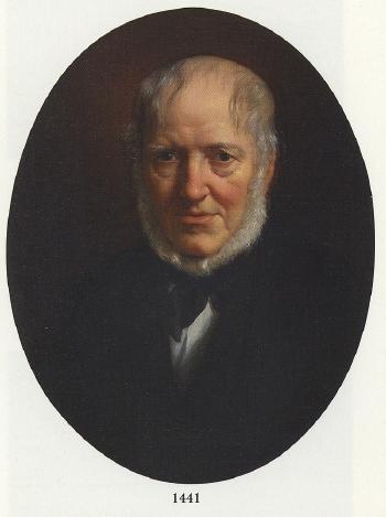 Portrait of gentleman with beard and black jacket by 
																	Moritz Calisch