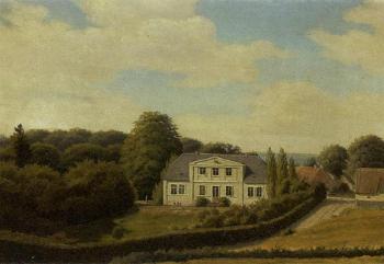 Landscape with house, North Sjaelland by 
																	Edvard Valdemar Harboe