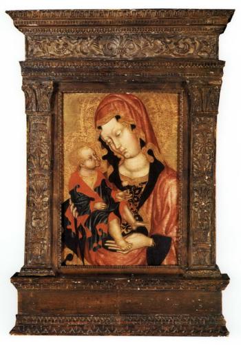 Madonna and Child by 
																	 Priamo di Pietro