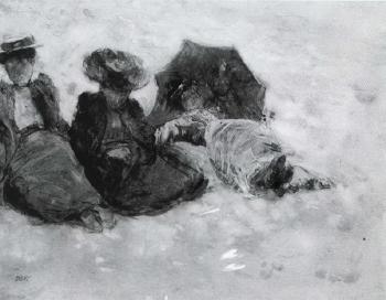 On the beach by 
																	Dugald Sutherland Maccoll
