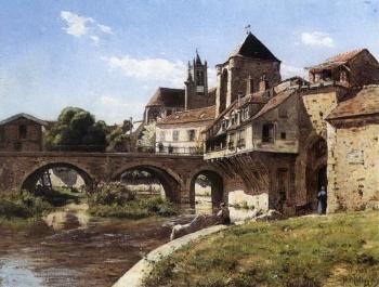 View at Moret sur Loing, France by 
																	A O'Callaghan