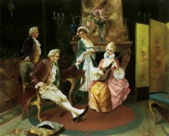 L' heure du the by 
																	Jean Hector Henri Gambart