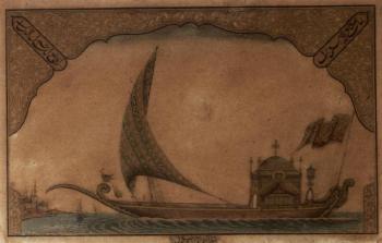 Royal barge on the Bosphorous by 
																	Hamud Al-Wazan