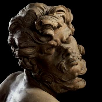 IL Moro - male nude with windswept hair by 
																			Giovanni Lorenzo Bernini