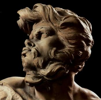 IL Moro - male nude with windswept hair by 
																			Giovanni Lorenzo Bernini