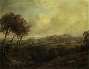 View of Edinburgh castle from Corstorphine Hill by 
																	Henry G Duguid