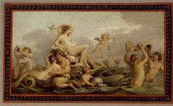 Allegorical scenes by 
																			Antonio Zucchi