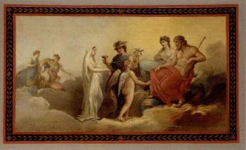 Allegorical scenes by 
																			Antonio Zucchi